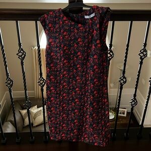 MNG asymmetric shoulder dress.